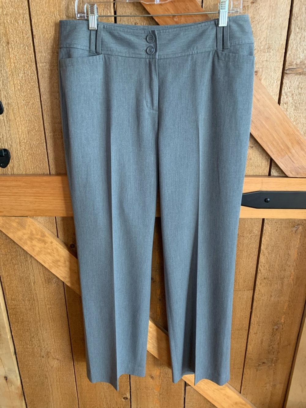 Ann Taylor Loft “JULIE” Size 10 Petite Gray Pants Pockets